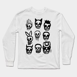 9 Skulls Long Sleeve T-Shirt